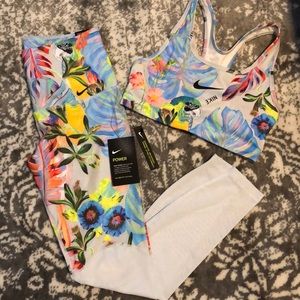 NWT Nike dri-fit pant & sports bra size Small